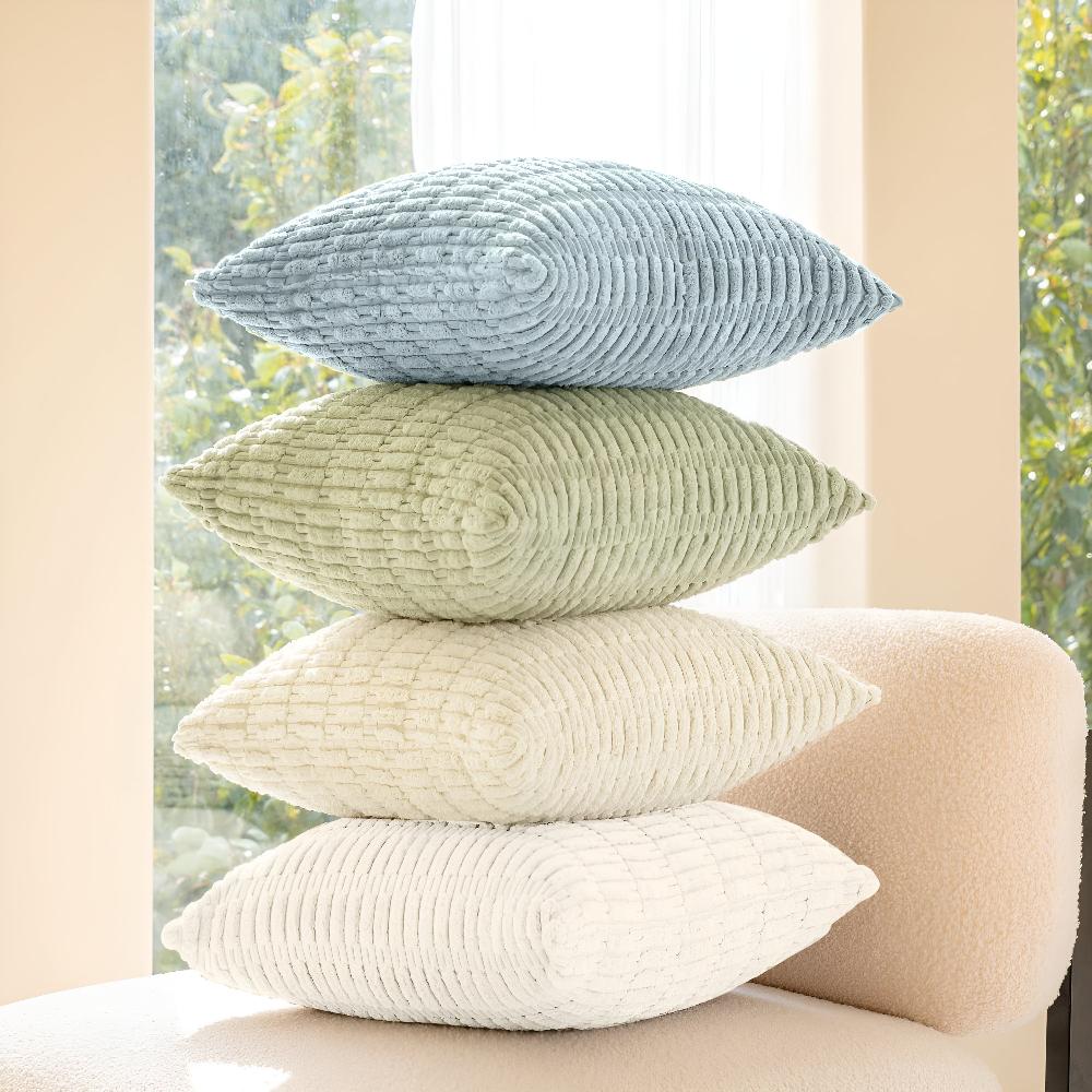 Plush Ridge Cushion Covers — product close-up