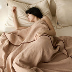 Celeste Cotton Comfort Blanket — product in use