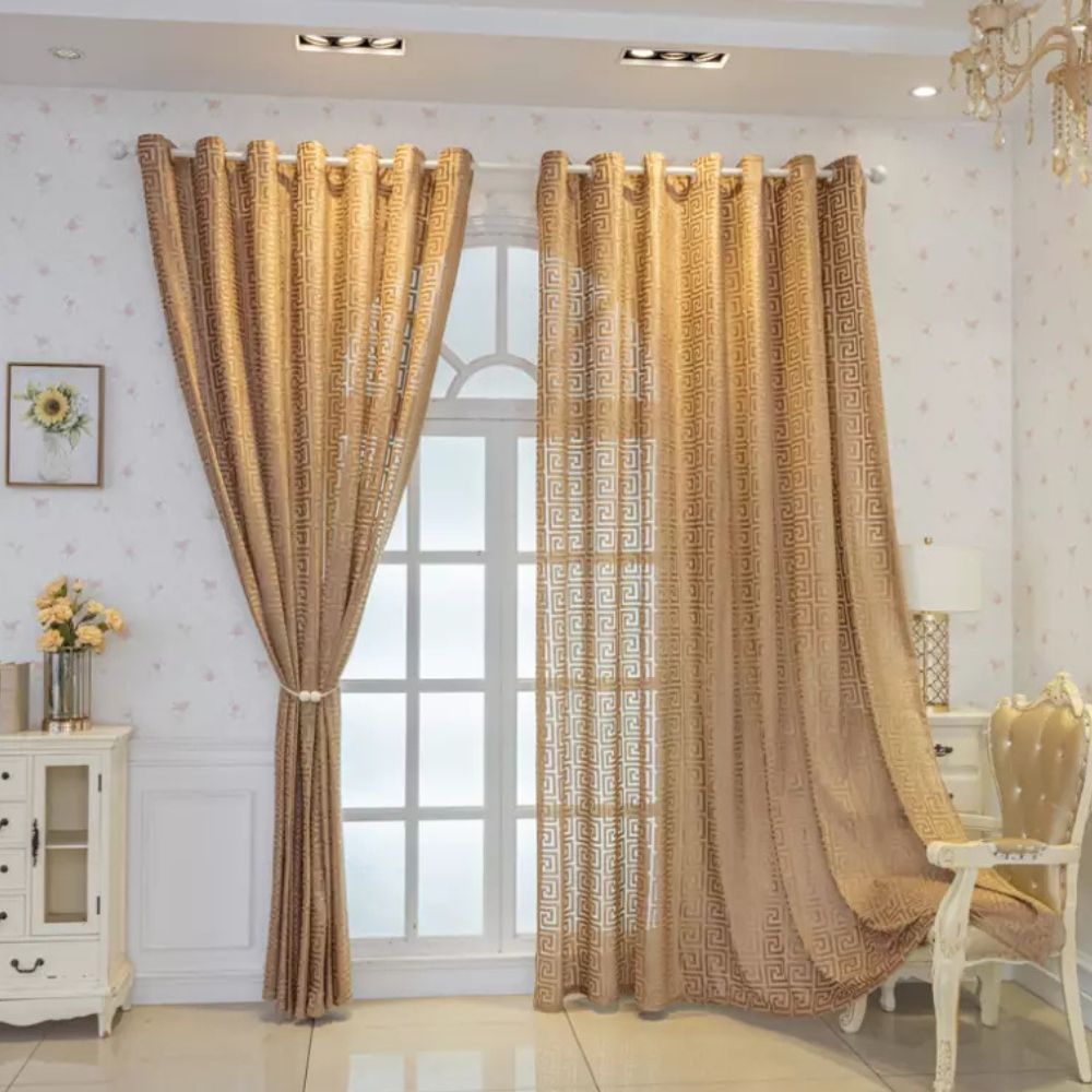 Imperial Maze Embroidered Curtain — main product photo