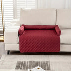 Bolstered Quilted Pet Sofa Protector — product detail view