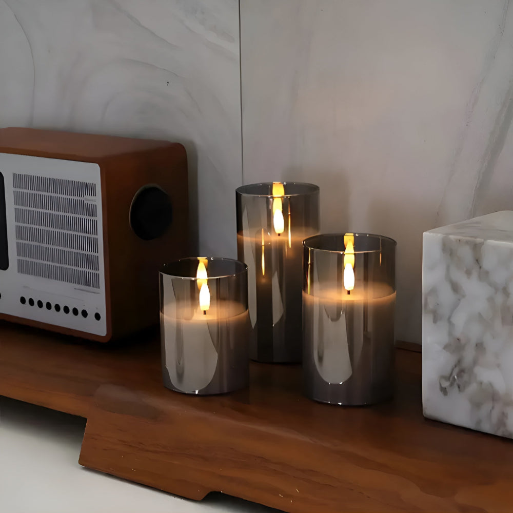 Ethereal 3D Flameless Candle | 3pcs Set — product detail view