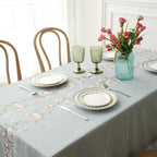 Blossom Weave Elegance Tablecloth — product in use