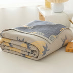 Strawberry Gauze Cotton Blanket — product close-up