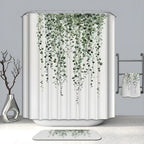 Leaf Drop Vine Shower Curtain — product in use