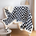 Chessboard Pattern Elegance Blanket — main product photo