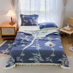 Bamboo Cotton Reversible Jacquard Throw — product detail view
