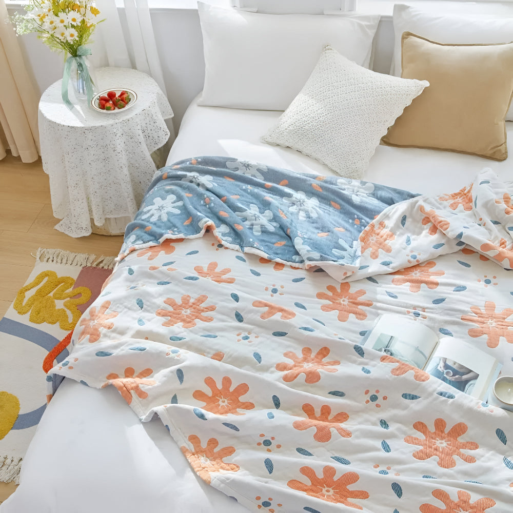Abstract Sunny Reversible Blanket — main product photo