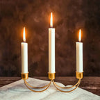 Gilded Trio Iron Candle Holder — main product photo