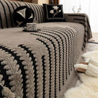 Heritage Plush Tufted Sofa Cover — lifestyle shot
