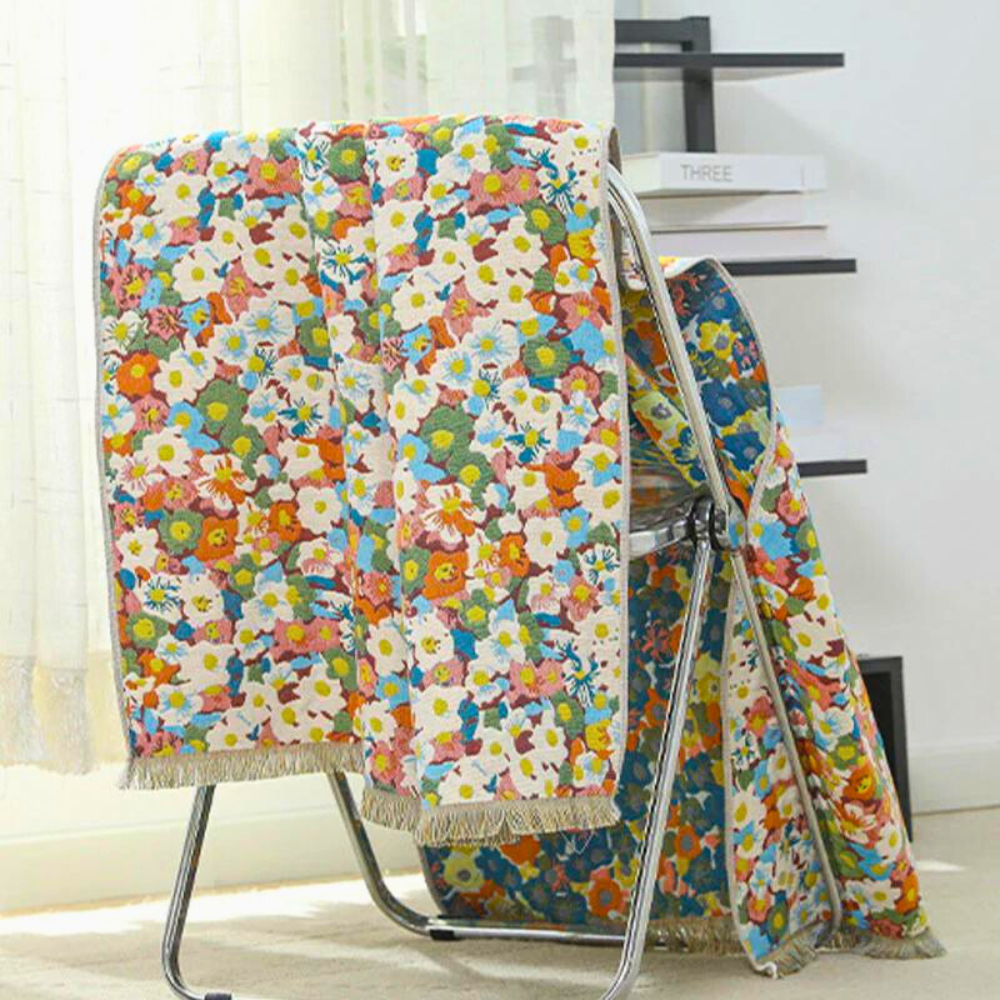 Opulent Flora Reversible Towel — product close-up