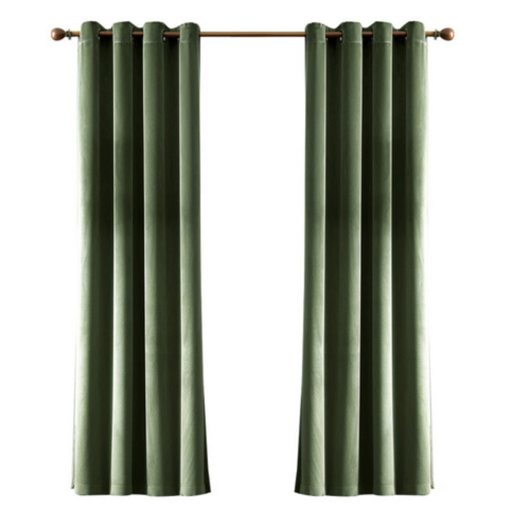 Elegant Soft Velvet Curtain Drapes — alternate angle view