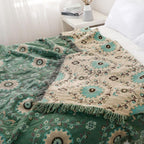 Retro Mandala Reversible Blanket — product close-up