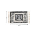 Black and White Geometric Tassel Floor Mat — lifestyle shot