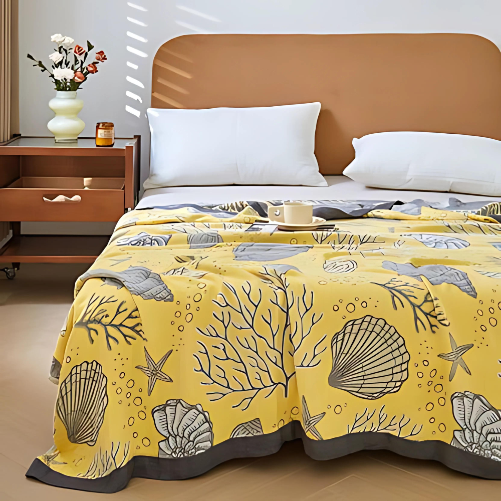 Coral Marine Reversible Cooling Blanket — product detail view