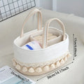 Lace Trim Baby Caddy Organiser — material texture close-up