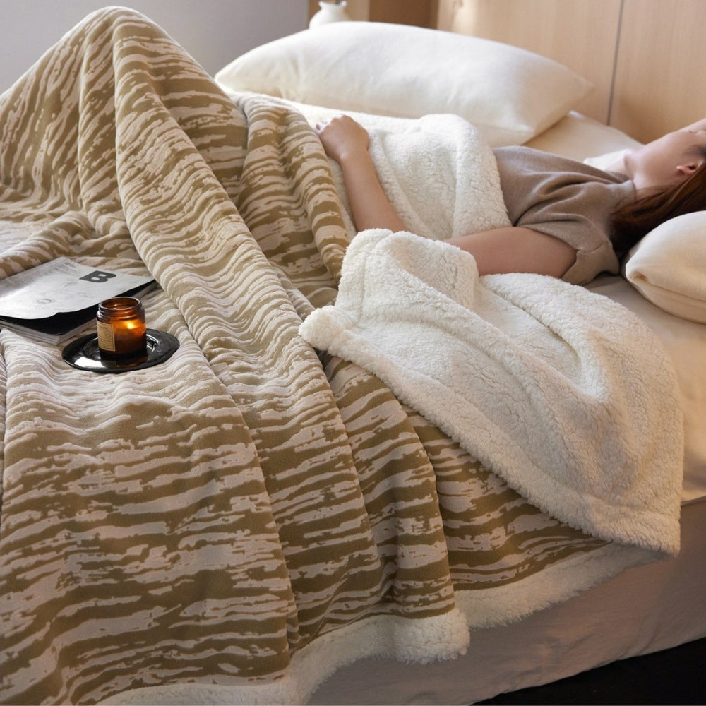 Bark-Inspired Snuggle Blanket — product detail view