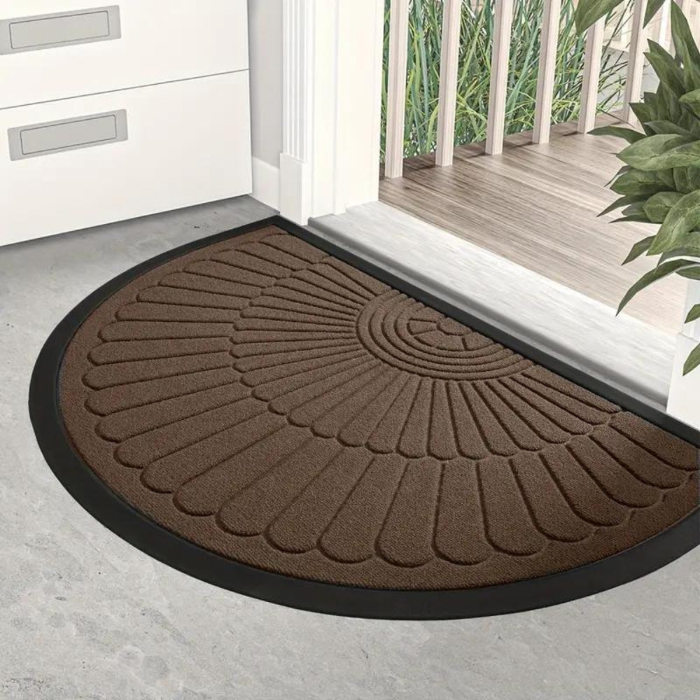 Half-Circle Welcome Door Mat — alternate angle view