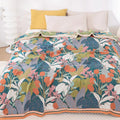 Garden-Inspired Cotton Gauze Blanket — main product photo