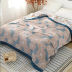 Botanical Bliss Cotton Blanket — product detail view