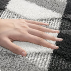 Soft Microfibre Non-Slip Geometric Rug — lifestyle shot