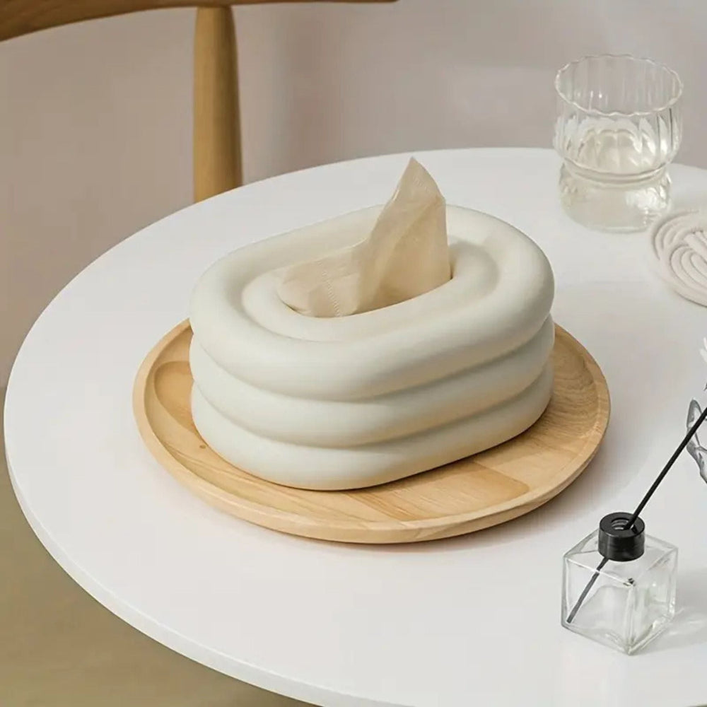 Lustre Ceramic Tissue Holder — product detail view