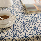 Cottage Chic Patterned Tablecloth — product detail view