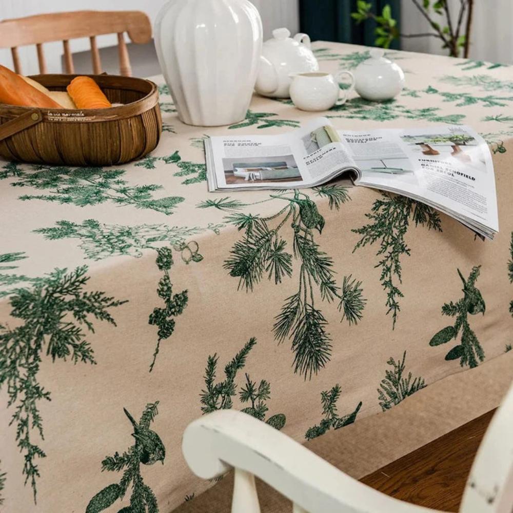 Pine Grove Cotton Dining Cloth — product detail view