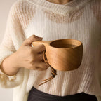 Rubberwood Artisan Mug Collection — product close-up