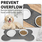 Bone-Shaped Silicone Pet Feeding Mat — product close-up