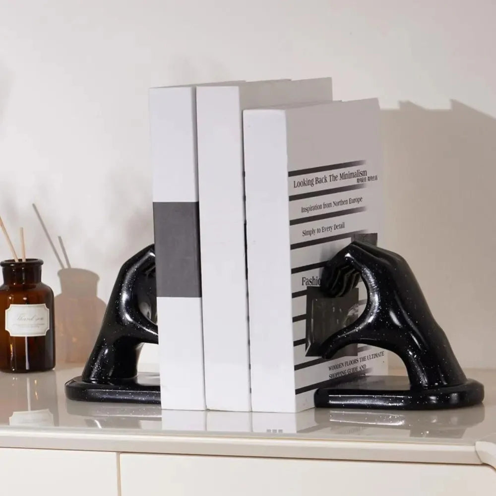 Amora Resin Love Gesture Bookends — main product photo