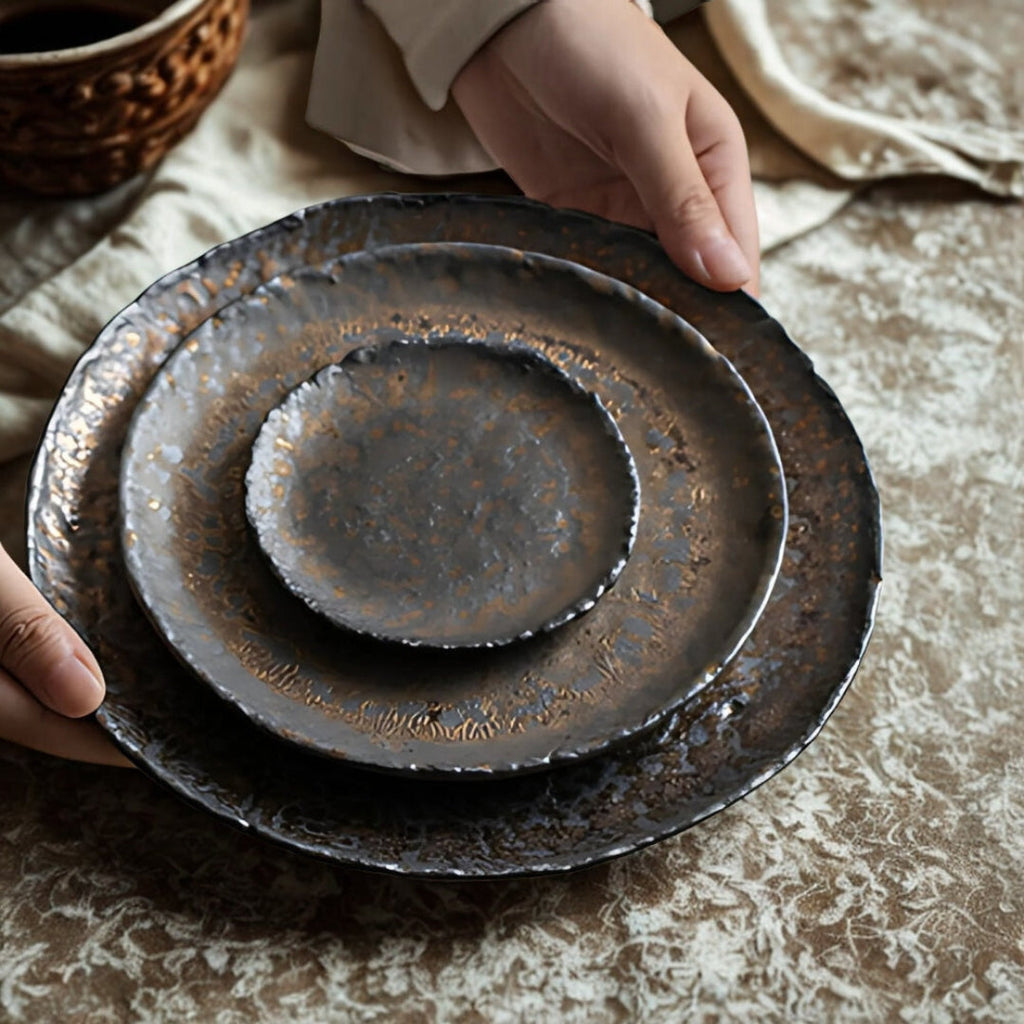 Hammer-Divot Inspired Industrial Plate Set — main product photo