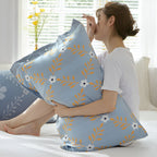 Pure Cotton Buttoned Pillowcase — product detail view