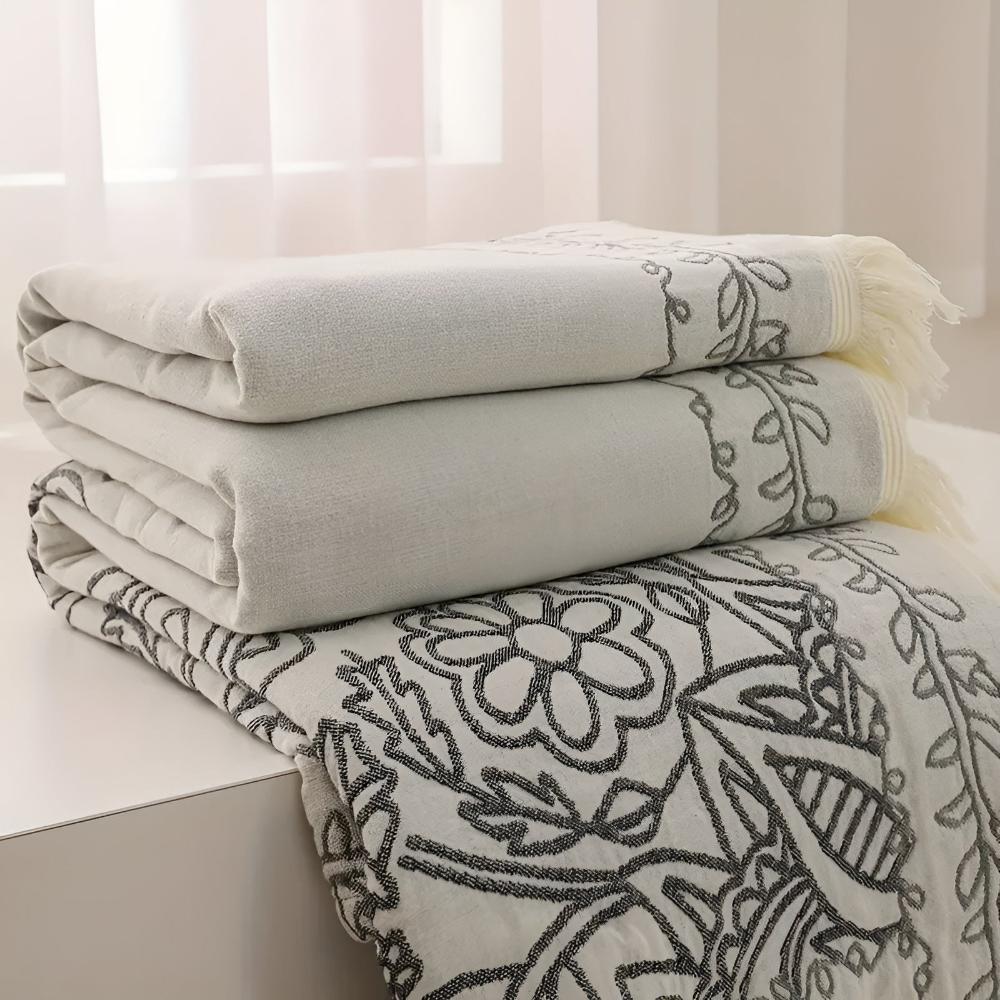 Scandi Chic Cotton Blanket — product detail view