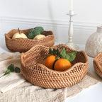 Stylish Handwoven Rattan Basket — product in use