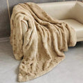 Heavenly Retreat Faux Fur Blanket — size and scale reference