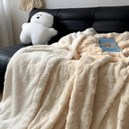 Cloud Flower Snuggle Blanket — product in use