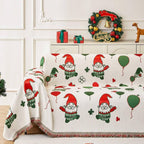 Jolly Gnome Christmas Sofa Cover — product in use