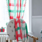 Merry & Bright Plaid Semi-Shading Curtain — product close-up