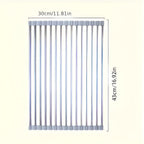 Stainless Steel Dish Drying Rolling Rack — product detail view