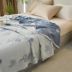 Serenity Rose Throw Blanket — product detail view
