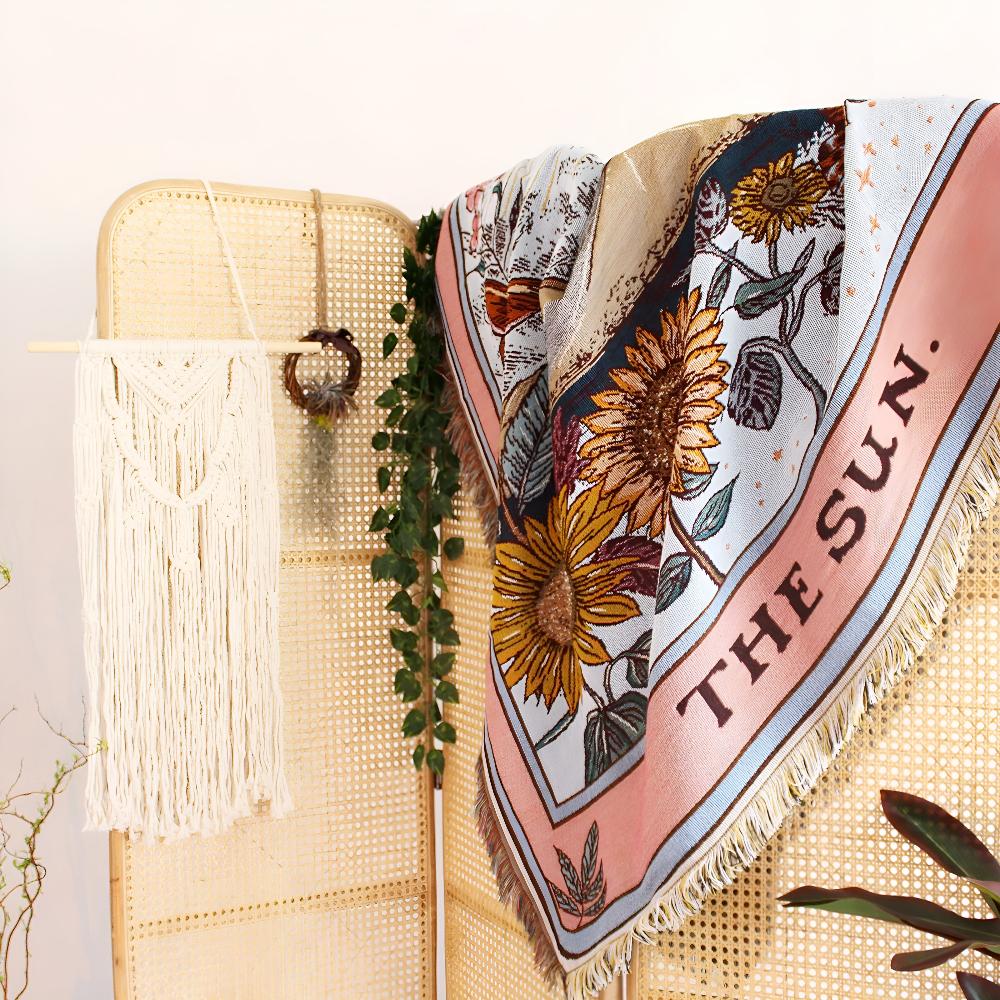 Boho Sun Tapestry Blanket — additional view