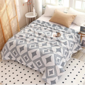 Diamond Geometric Pattern Blanket — size and scale reference