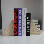 Elysian Travertine Bookends — product detail view