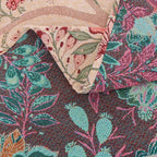 Blossom Weave Flora Tassel Blanket — alternate angle view