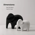 Glossy Modern Elephant Figurine — product close-up