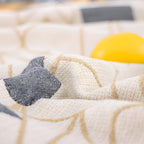 Poker Patterns Cotton Blanket — product detail view