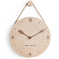 Minimalist Rope Wood Wall Clock — main product photo