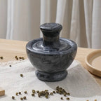 Marble Mortar & Pestel Spices Grinder — product in use