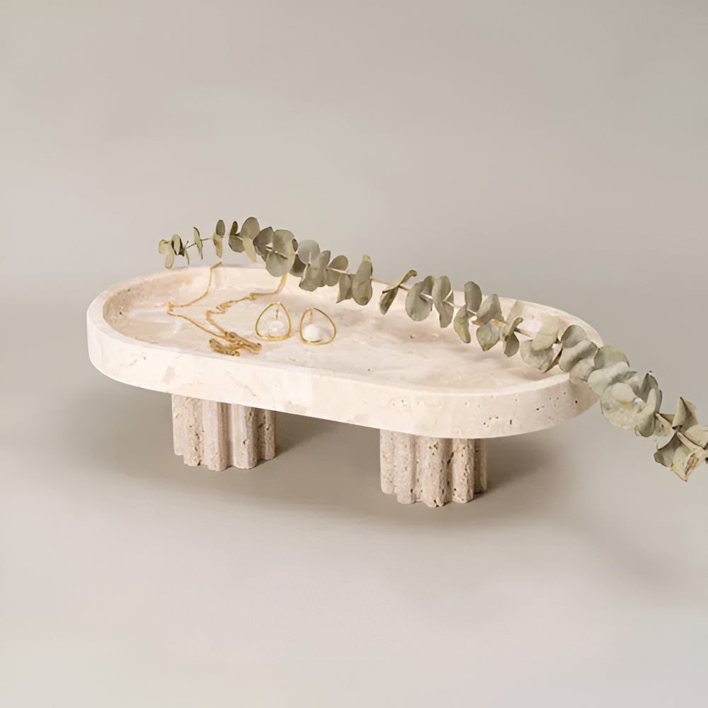 Pietra Natural Travertine Tray — main product photo