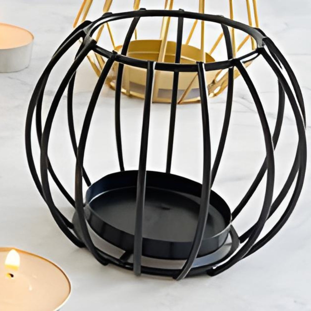 Wireframe Sleek Iron Candle Holder — size and scale reference